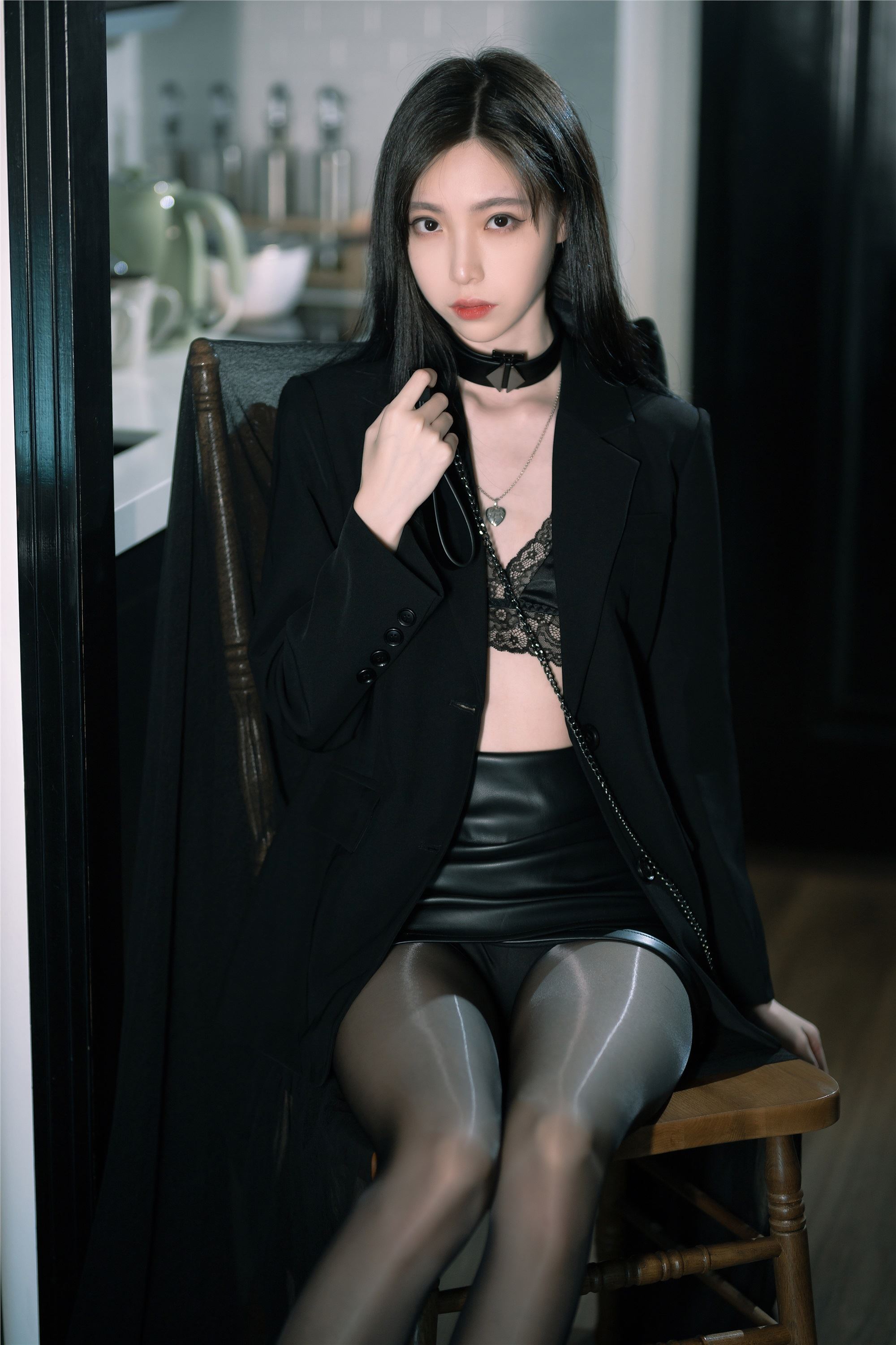 许岚LAN – NO.018 黑丝西装